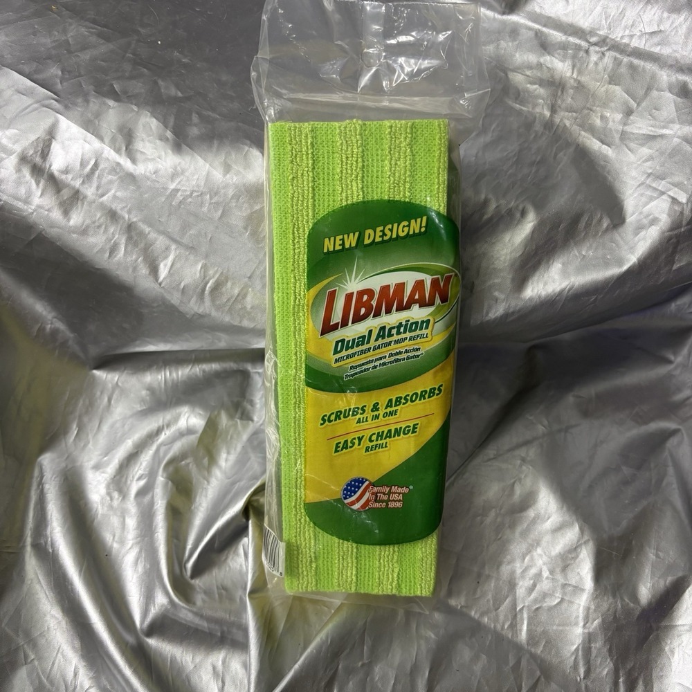 Libman Dual Action Gator Mop Refill Green Sponge USA Made Genuine New Sealed